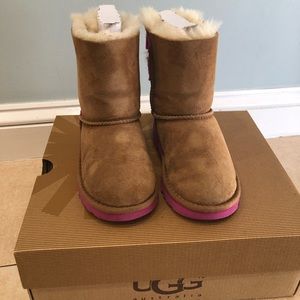 T Bailey Bow wool boots